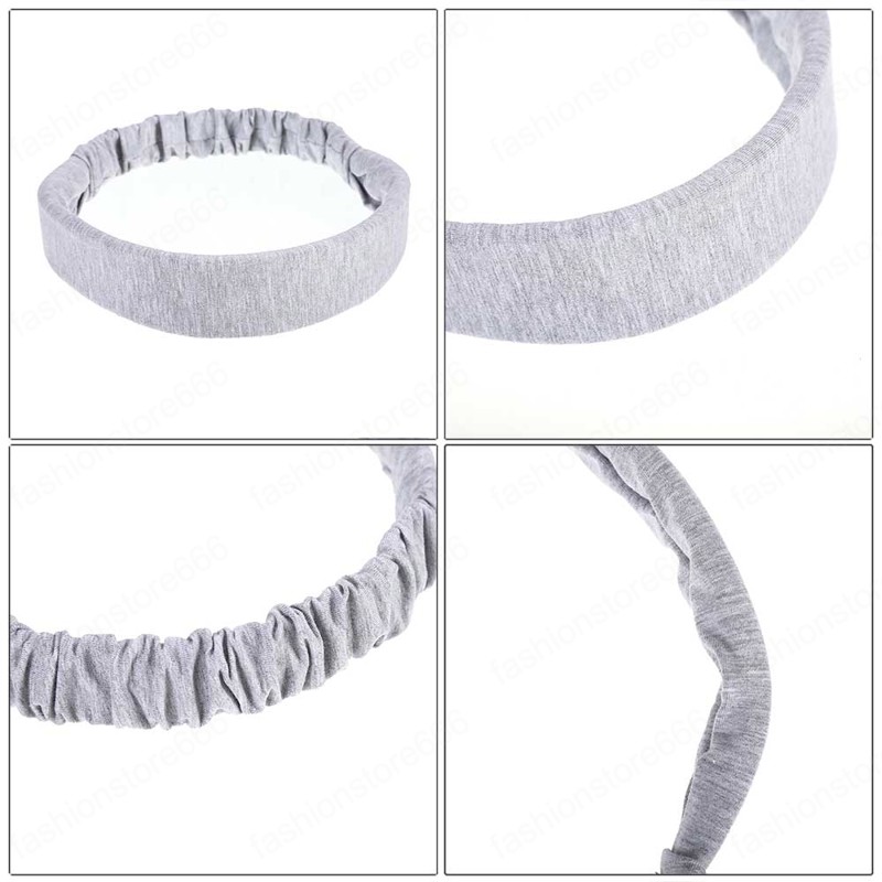 Women Elastic Headbands Girls Solid Color Cloth Hairbands Sports Yoga Hair band Fashion Hair Accessories Headwear
