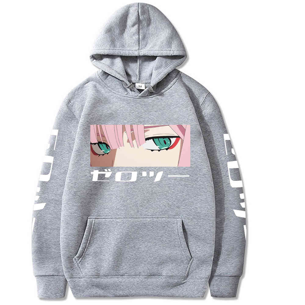 Zero Two Hoodie Darling In The Franxx Printed Hoodies for Men/Women Streetwear Hoodie Men Harajuku Loose Hip Hop Hoodies Y0319