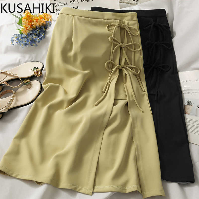 KUSAHIKI Irregular Split Skirts Bow Tie High Waist Sexy Split Woman Skirt Causal Summer Faldas Mujer Moda 6G993 210602, Yellow
KUSAHIKI Irregular Split Skirts Bow Tie High Waist Sexy Split Woman Skirt Causal Summer Faldas Mujer Moda 6G993 210602, Yellow