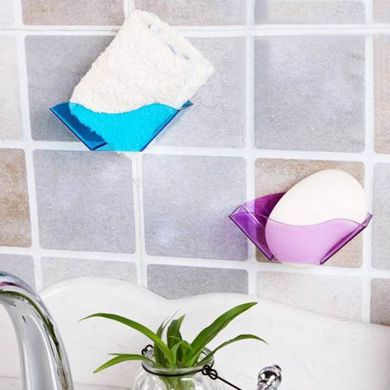 1PC Multifunction Sink Storage shelf Double Suction Cup Drying Rack Sponge Holder Bathroom Accessories Kitchen Organizer