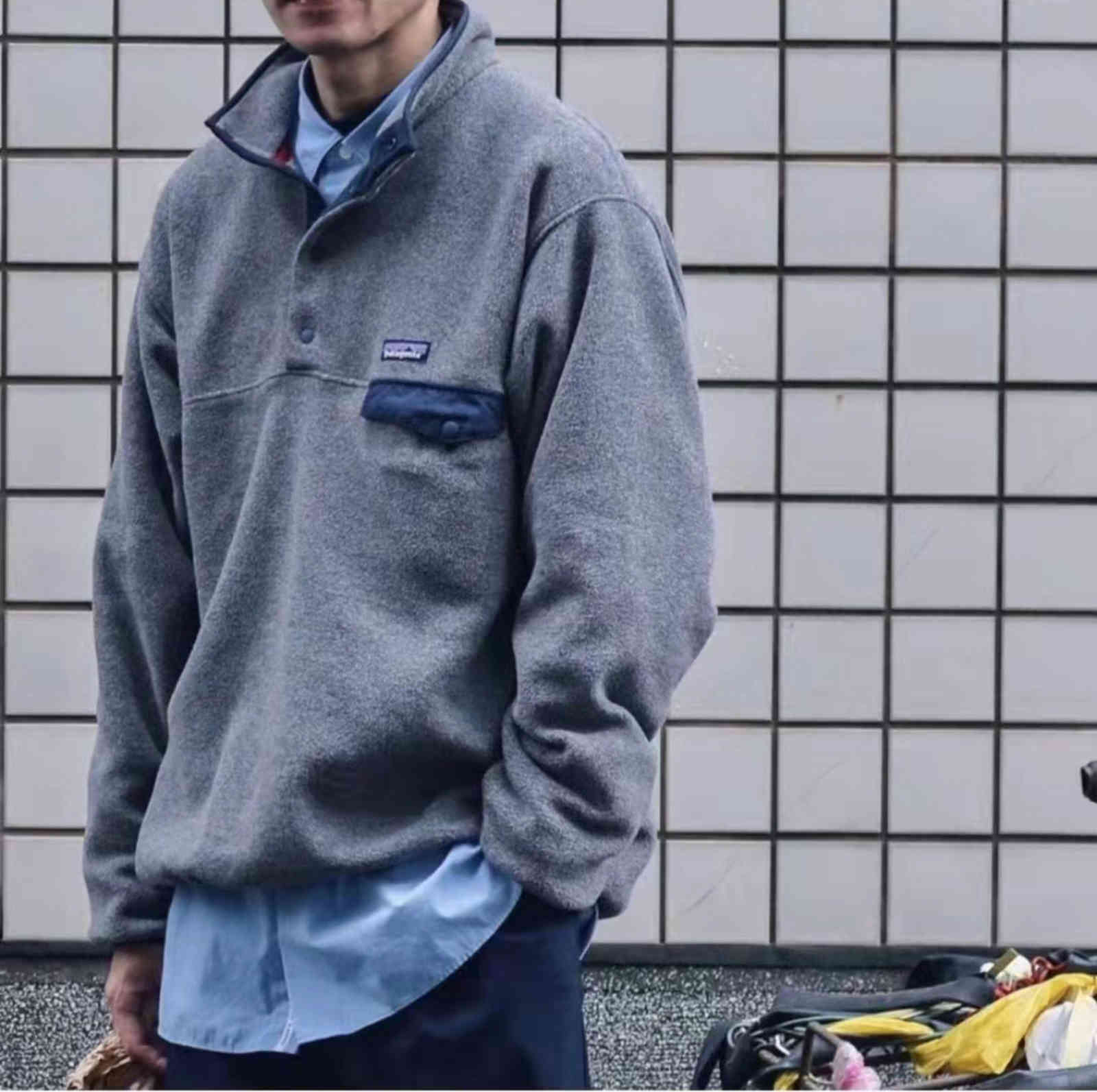 Fashion Patagonias Sweatshirts Letter Men Women Couple Models Loose Casual Stand Collar Pullover Fleece Lamb Cashmere Polar Jacket, Black;brown
Fashion Patagonias Sweatshirts Letter Men Women Couple Models Loose Casual Stand Collar Pullover Fleece Lamb Cashmere Polar Jacket, Black;brown