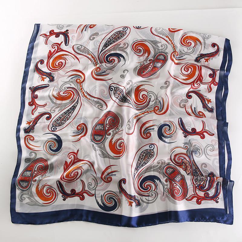 Scarves 180x85cm Fashion Women Foulard Satin Shawl Scarf Classic Paisley Lady Bandanna Beach Hijab Female Pareo, Blue;gray
Scarves 180x85cm Fashion Women Foulard Satin Shawl Scarf Classic Paisley Lady Bandanna Beach Hijab Female Pareo, Blue;gray