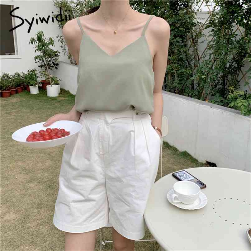 Spaghetti Strap Tank Top Women Green Korean Fashion Clothing Cropped Sexy Streetwear Black Camis Summer Solid 210607
Spaghetti Strap Tank Top Women Green Korean Fashion Clothing Cropped Sexy Streetwear Black Camis Summer Solid 210607