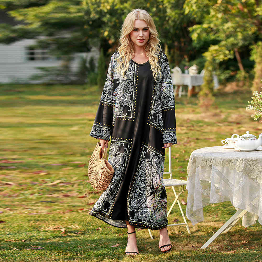 Casual Dresses Summer Plus Size Ramadan Eid Abaya Dubai Muslim Long Maxi Dress Turkey Islam Clothing African For Women Vestido De, Black
Casual Dresses Summer Plus Size Ramadan Eid Abaya Dubai Muslim Long Maxi Dress Turkey Islam Clothing African For Women Vestido De, Black