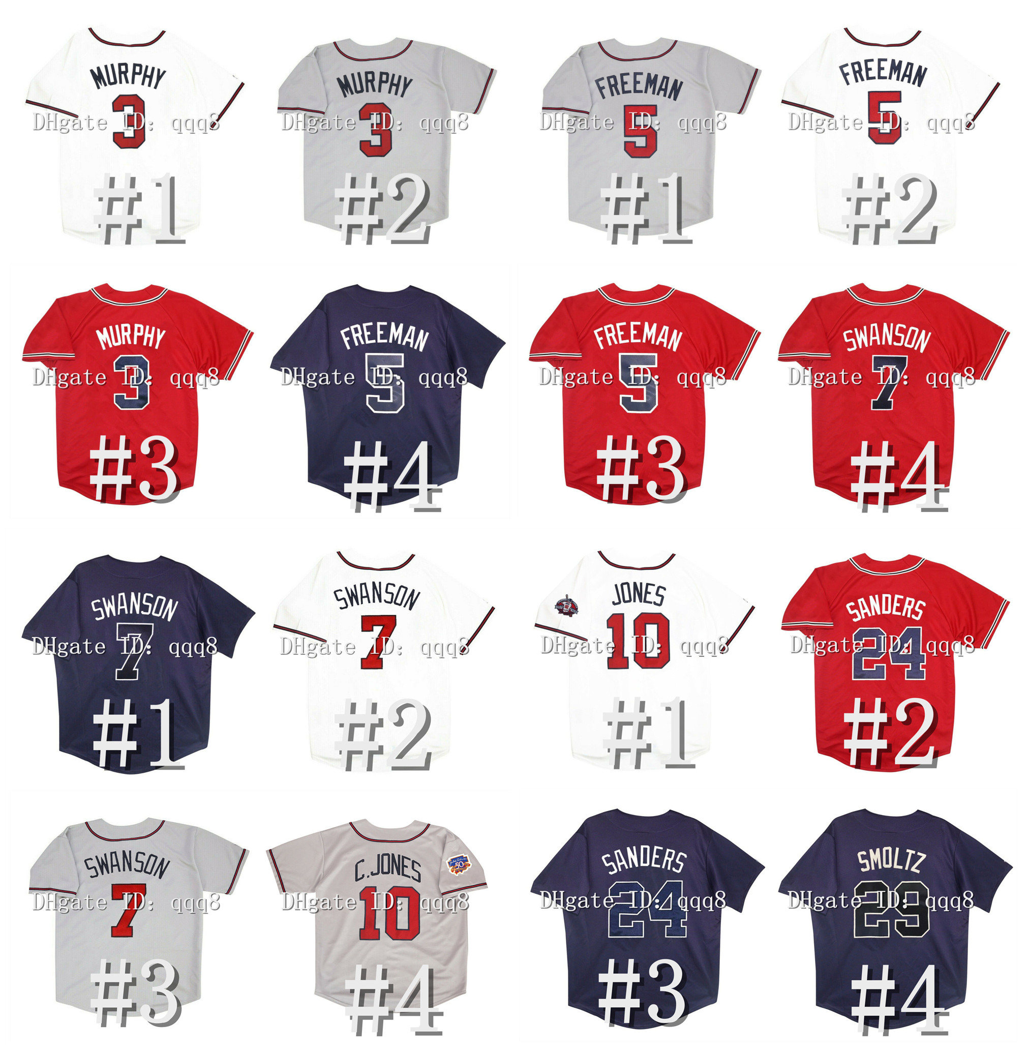Vintage Atlanta Baseball Jersey Hank Aaron Dale Murphy Freddie Freeman Dansby Swanson Chipper Jones Deion Sanders John Smoltz Greg 31 Maddux Fred McGriff Gattis, As pic
Vintage Atlanta Baseball Jersey Hank Aaron Dale Murphy Freddie Freeman Dansby Swanson Chipper Jones Deion Sanders John Smoltz Greg 31 Maddux Fred McGriff Gattis, As pic