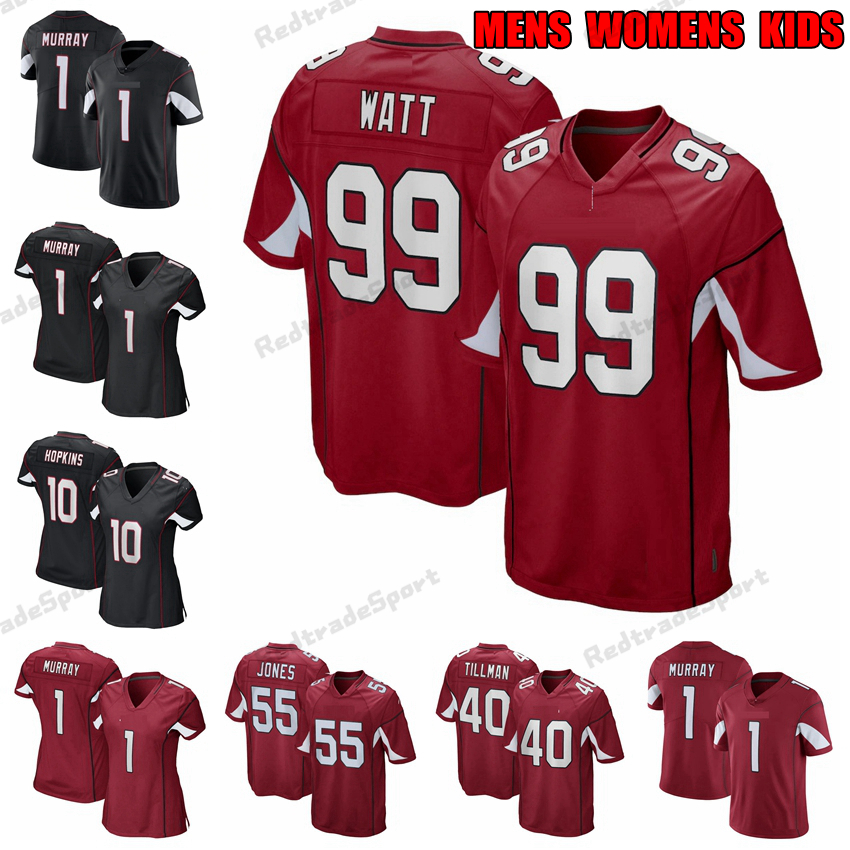 Mens Womens Kids Custom Football Jerseys 99 J.J. Watt JJ 1 Kyler Murray 10 DeAndre Hopkins 55 Chandler Jones 6 Conner 18 AJ Green 3 Budda Ba, Black;red
Mens Womens Kids Custom Football Jerseys 99 J.J. Watt JJ 1 Kyler Murray 10 DeAndre Hopkins 55 Chandler Jones 6 Conner 18 AJ Green 3 Budda Ba, Black;red