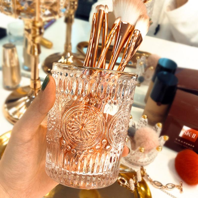 Storage Boxes & Bins Ins Makeup Brush Tube Glass Beauty Bucket Nordic Embossed Large-diameter Gold-painted Transparent Cosmetic Box
Storage Boxes & Bins Ins Makeup Brush Tube Glass Beauty Bucket Nordic Embossed Large-diameter Gold-painted Transparent Cosmetic Box