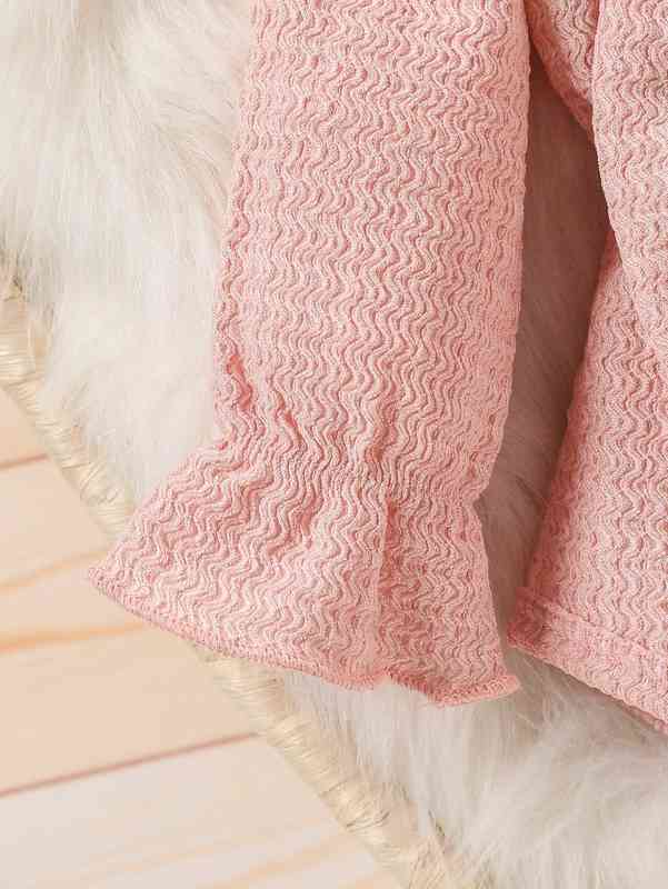 Baby Flounce Sleeve Bow Front Bodysuit & Headband SHE