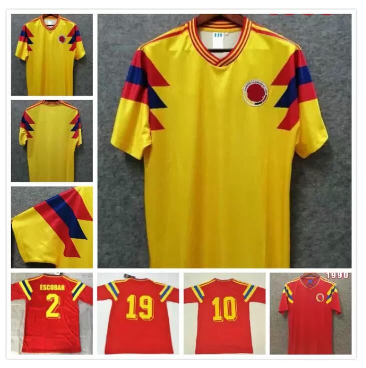1990 Colombia VALDERRAMA GUERRERO Retro Mens Soccer Jerseys ESCOBAR Memoria Home Away Football Shirt Classic Uniforms, Yellow
1990 Colombia VALDERRAMA GUERRERO Retro Mens Soccer Jerseys ESCOBAR Memoria Home Away Football Shirt Classic Uniforms, Yellow