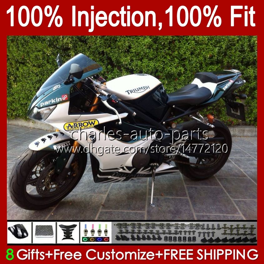 Injection mold Body For Triumph Daytona 675 R 675R 02 03 04 05 2006 2007 2008 Kit 106HC.110 glossy white blk Daytona675 Daytona 675 2002 2003 2004 2005 06 07 08 OEM Fairing, No. 1
Injection mold Body For Triumph Daytona 675 R 675R 02 03 04 05 2006 2007 2008 Kit 106HC.110 glossy white blk Daytona675 Daytona 675 2002 2003 2004 2005 06 07 08 OEM Fairing, No. 1