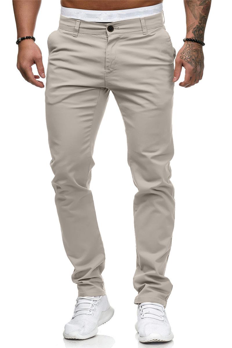 The Leisure Trousers Male Pure European And American Wind Cultivate Morality Pants F328 Multicolor Men's