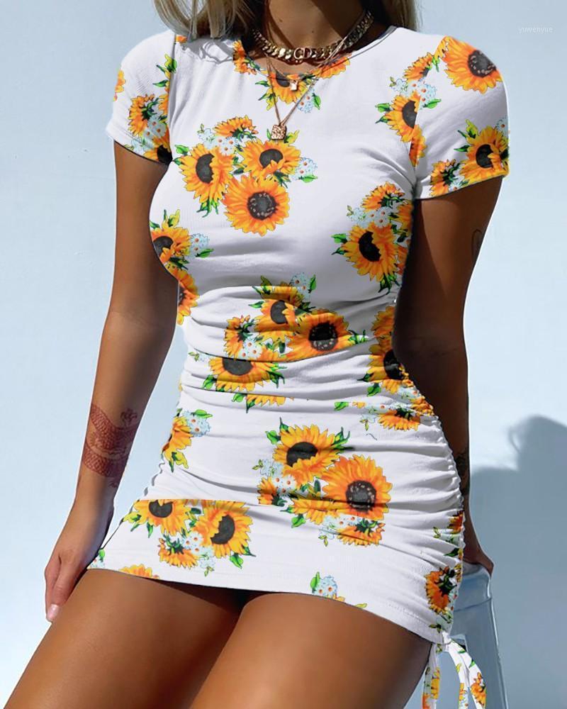 Casual Dresses Women Elegant Short Sleeve Drawstring Summer Ruched Mini Dress Ladies Sexy Tie Dye Print Bodycon Vestidos, Blue
Casual Dresses Women Elegant Short Sleeve Drawstring Summer Ruched Mini Dress Ladies Sexy Tie Dye Print Bodycon Vestidos, Blue