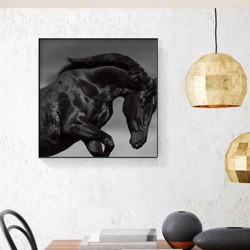 RELIABLI ART Horse Animal Pictures Canvas Painting Wall Art For Living Room Home Decoration Black And White Posters And Prints