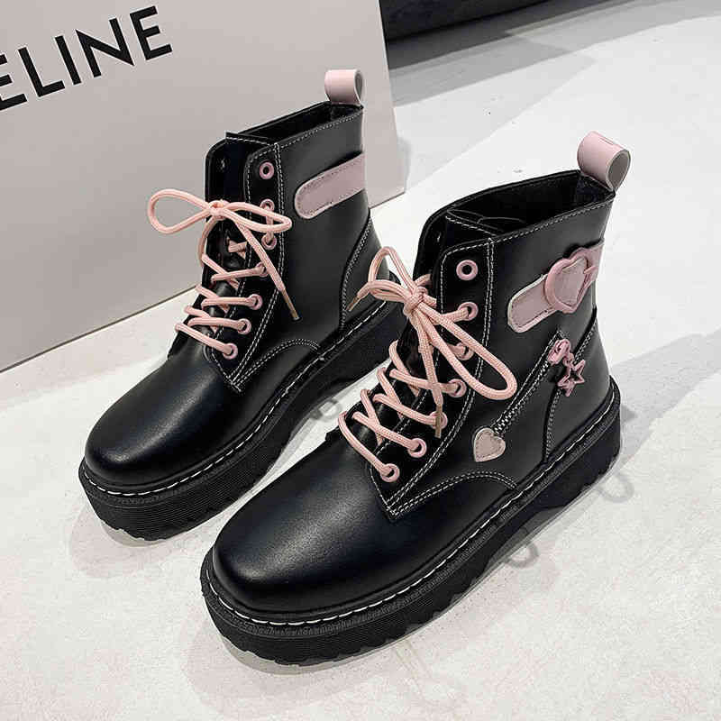 Boots 21 Autumn Winter Women Cute Pink Love High-top Lolita Martin Female Student Kawaii Platform Jk Japanese Casual Shoes FTBI, 1# shoe box
Boots 21 Autumn Winter Women Cute Pink Love High-top Lolita Martin Female Student Kawaii Platform Jk Japanese Casual Shoes FTBI, 1# shoe box