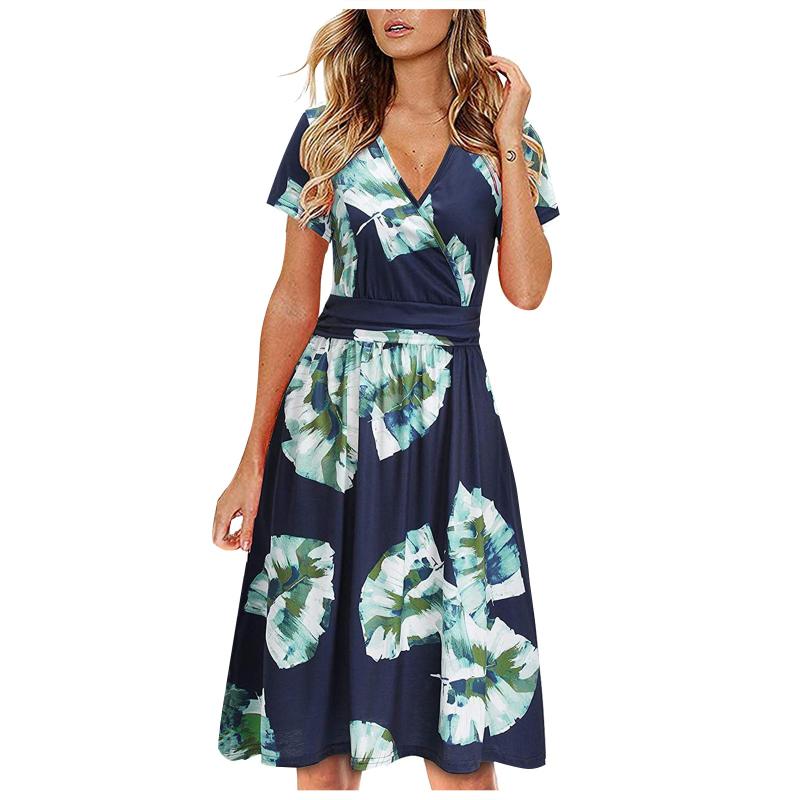 Casual Dresses Women Floral Loose Dress Pocket Sexy Beach Style Temperamental Vintage Print Maxi Shirt
Casual Dresses Women Floral Loose Dress Pocket Sexy Beach Style Temperamental Vintage Print Maxi Shirt