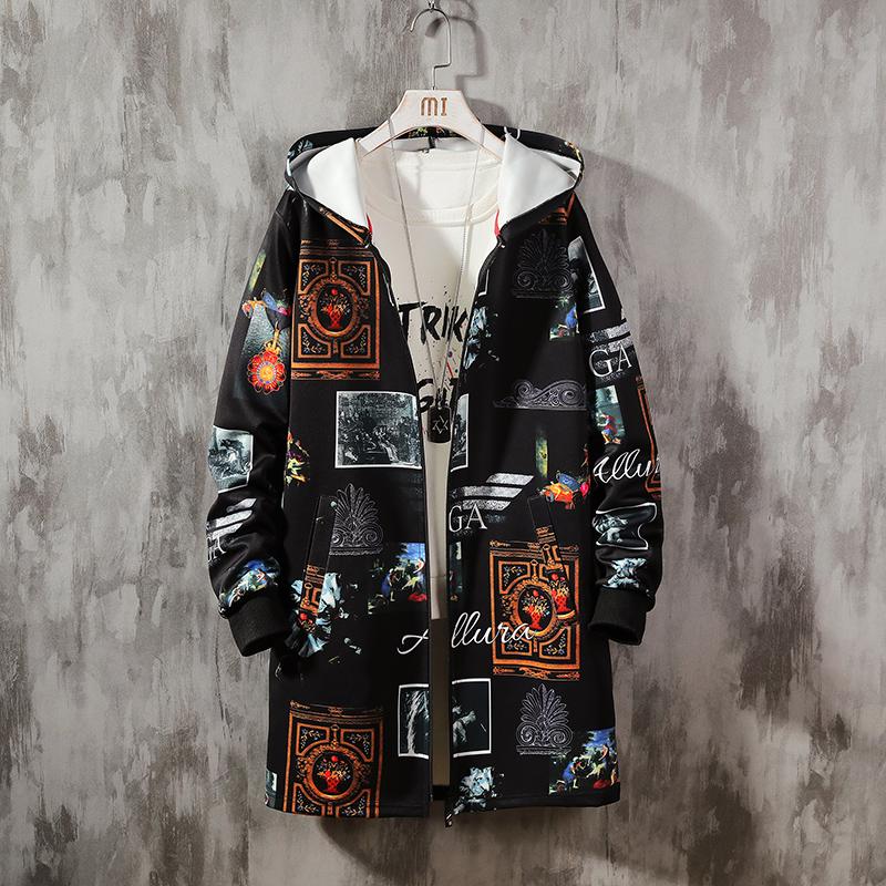 Men's Trench Coats Spring Autumn Mens Jacket Fashion Retro Print Loose Hooded Coat Male Hip Hop Streetwear Casual Windbreaker, Black
Men's Trench Coats Spring Autumn Mens Jacket Fashion Retro Print Loose Hooded Coat Male Hip Hop Streetwear Casual Windbreaker, Black