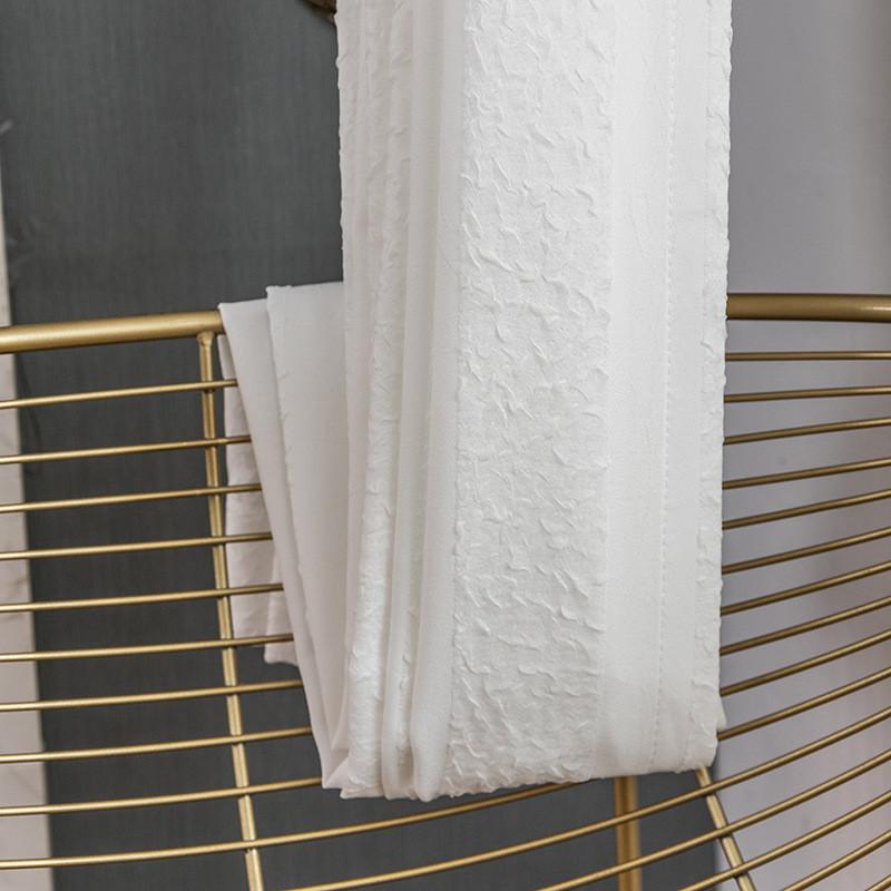 Curtain & Drapes Nordic White Thickened Seersucker Tulle Japanese Style High-grade Stripes Wrinkle Veil Sheers For Living Room #4
Curtain & Drapes Nordic White Thickened Seersucker Tulle Japanese Style High-grade Stripes Wrinkle Veil Sheers For Living Room #4