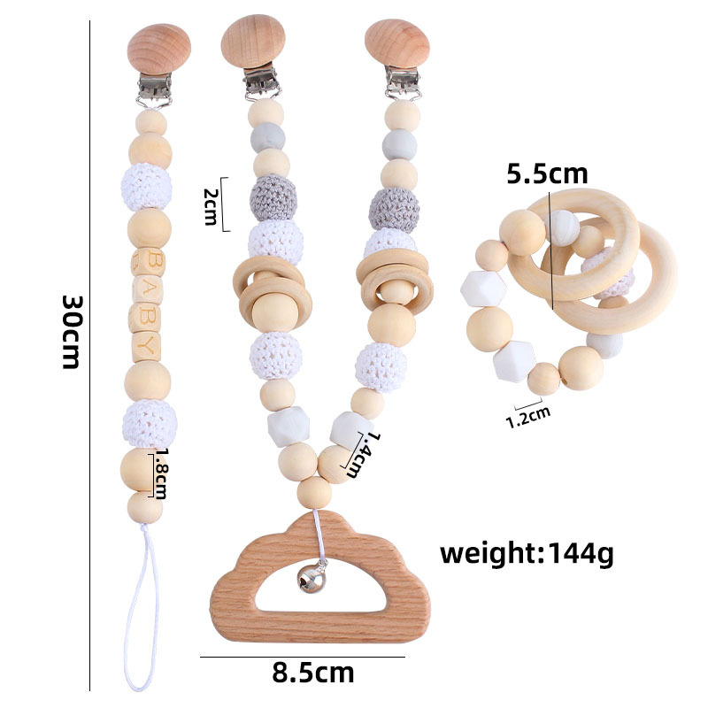 DIY 3pcs/set Boutique baby pacifier chain clip Wooden Newborn Pacifier Clips Holder Chupetas Soother baby teething Infant Feeding
DIY 3pcs/set Boutique baby pacifier chain clip Wooden Newborn Pacifier Clips Holder Chupetas Soother baby teething Infant Feeding