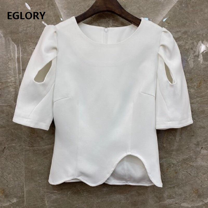 Women's Blouses & Shirts 2021 Spring Summer Fashion Tops Women O-Neck Hollow Out Sexy Short Sleeve Casual Asymmetrical White Red Black Blous
Women's Blouses & Shirts 2021 Spring Summer Fashion Tops Women O-Neck Hollow Out Sexy Short Sleeve Casual Asymmetrical White Red Black Blous