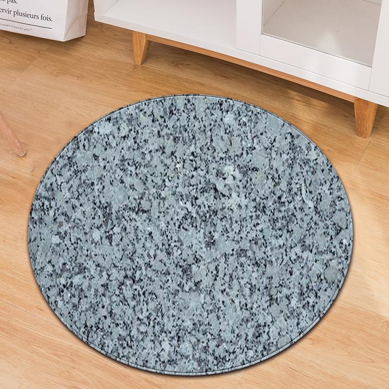 Marble Printed Round Carpet Home Floor Mat For Living Room Non-Slip Indoor Parlor Rug Kids Bedroom Carpets
