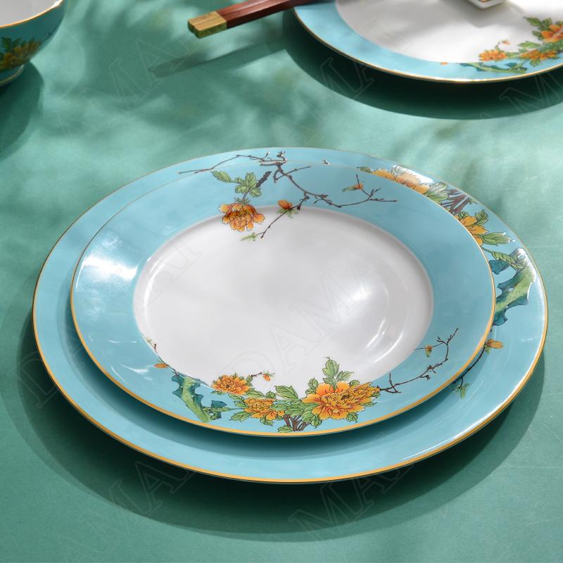 Dishes & Plates Golden Stroke Ceramic Painted Decorative Western Steak Breakfast Cake Dish Fruit Salad Plate Kitchen Tableware
Dishes & Plates Golden Stroke Ceramic Painted Decorative Western Steak Breakfast Cake Dish Fruit Salad Plate Kitchen Tableware