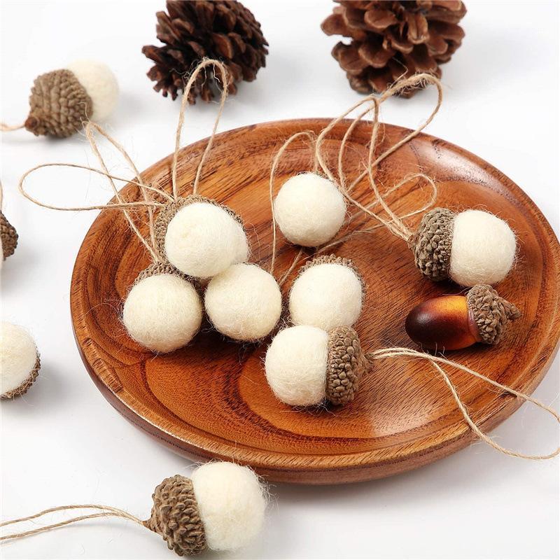 Christmas Decorations 5pcs Hanging Tree Felt Pinecone DIY Small Ball Pendant Acorn Wreath Bouquet Accessories
Christmas Decorations 5pcs Hanging Tree Felt Pinecone DIY Small Ball Pendant Acorn Wreath Bouquet Accessories