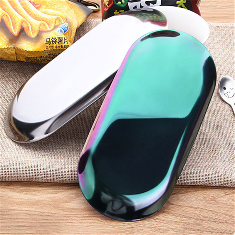 Gold Plate Serve Tray Dessert Plate Metal Plates