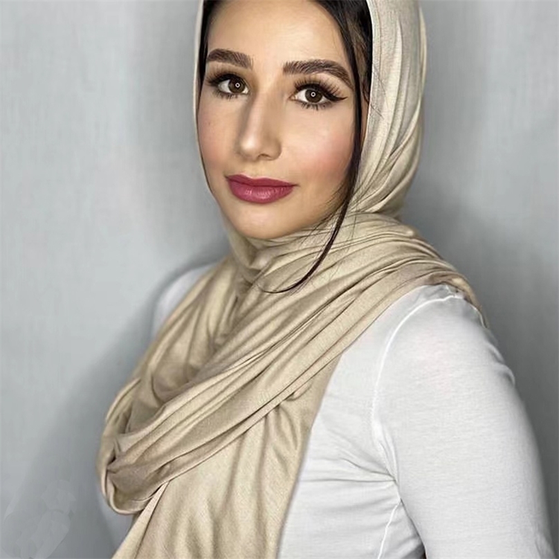 SMG 180*85cm Muslim plain Hijab cotton stretchy premium Jersey Scarf Soft Material big large size shawl muslim 211110
SMG 180*85cm Muslim plain Hijab cotton stretchy premium Jersey Scarf Soft Material big large size shawl muslim 211110