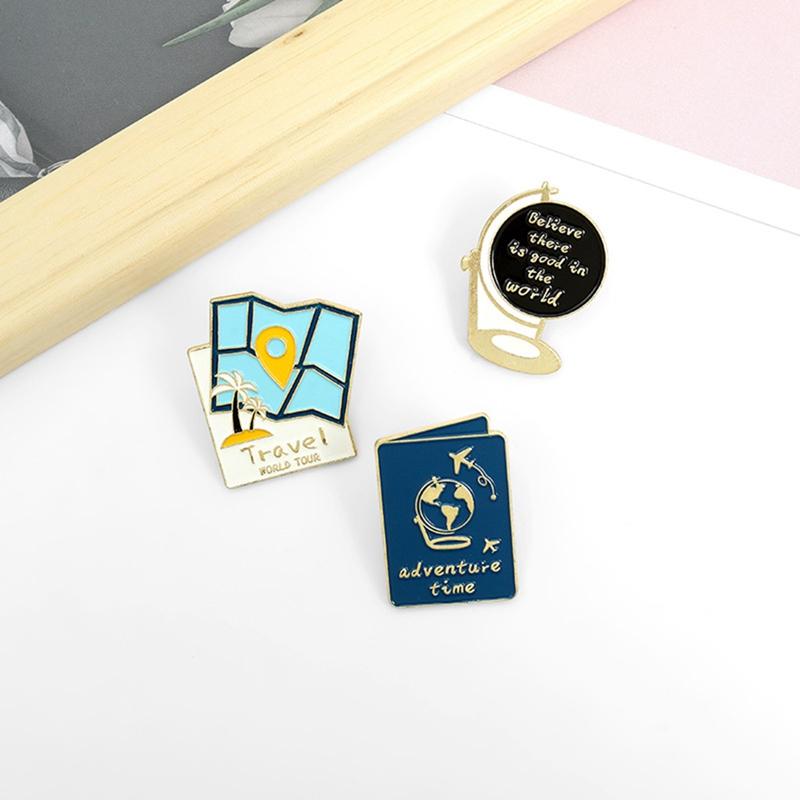 Pins, Brooches World Adventure Tour Custom Map Globe Passport Brooch Lapel Pin Shirt Bag Badge Jewelry Gift For Friends Traveller Enamel, Gray
Pins, Brooches World Adventure Tour Custom Map Globe Passport Brooch Lapel Pin Shirt Bag Badge Jewelry Gift For Friends Traveller Enamel, Gray