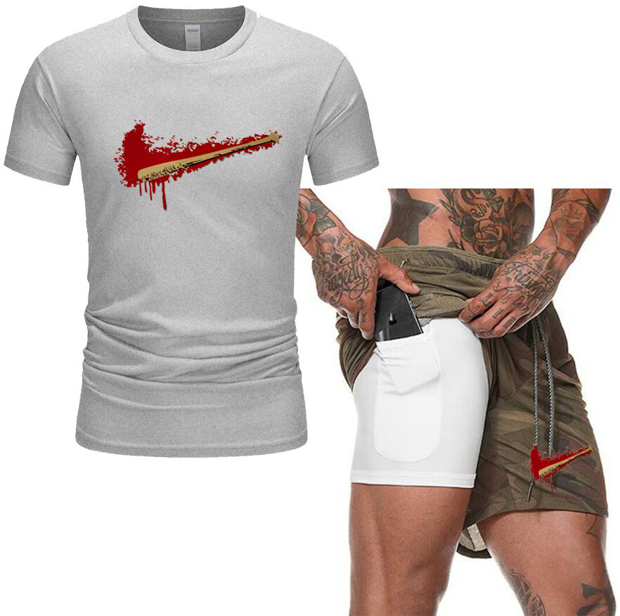 2021 Men Casual Tracksuit Set Fashion 2 PCS Sweat Suit Short Sleeve T-shirt Shorts Sets Male Sportswear Summer High Quality, Gray
2021 Men Casual Tracksuit Set Fashion 2 PCS Sweat Suit Short Sleeve T-shirt Shorts Sets Male Sportswear Summer High Quality, Gray