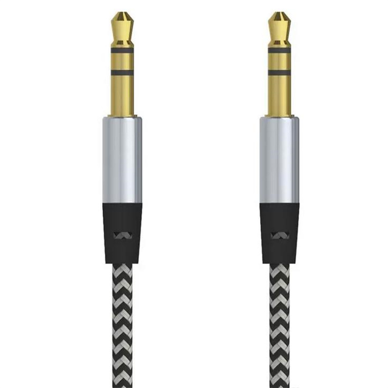 Car Audio AUX Extention Cable Nylon Braided 3ft 1M wired Auxiliary Stereo Jack 3.5mm Male Lead for Andrio Mobile Phone Speaker