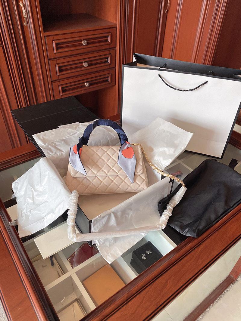 lambs skin clutch Advanced sense of single shoulder hand bag soft 2021 Europe and the United States ling from package goddess temperament chain