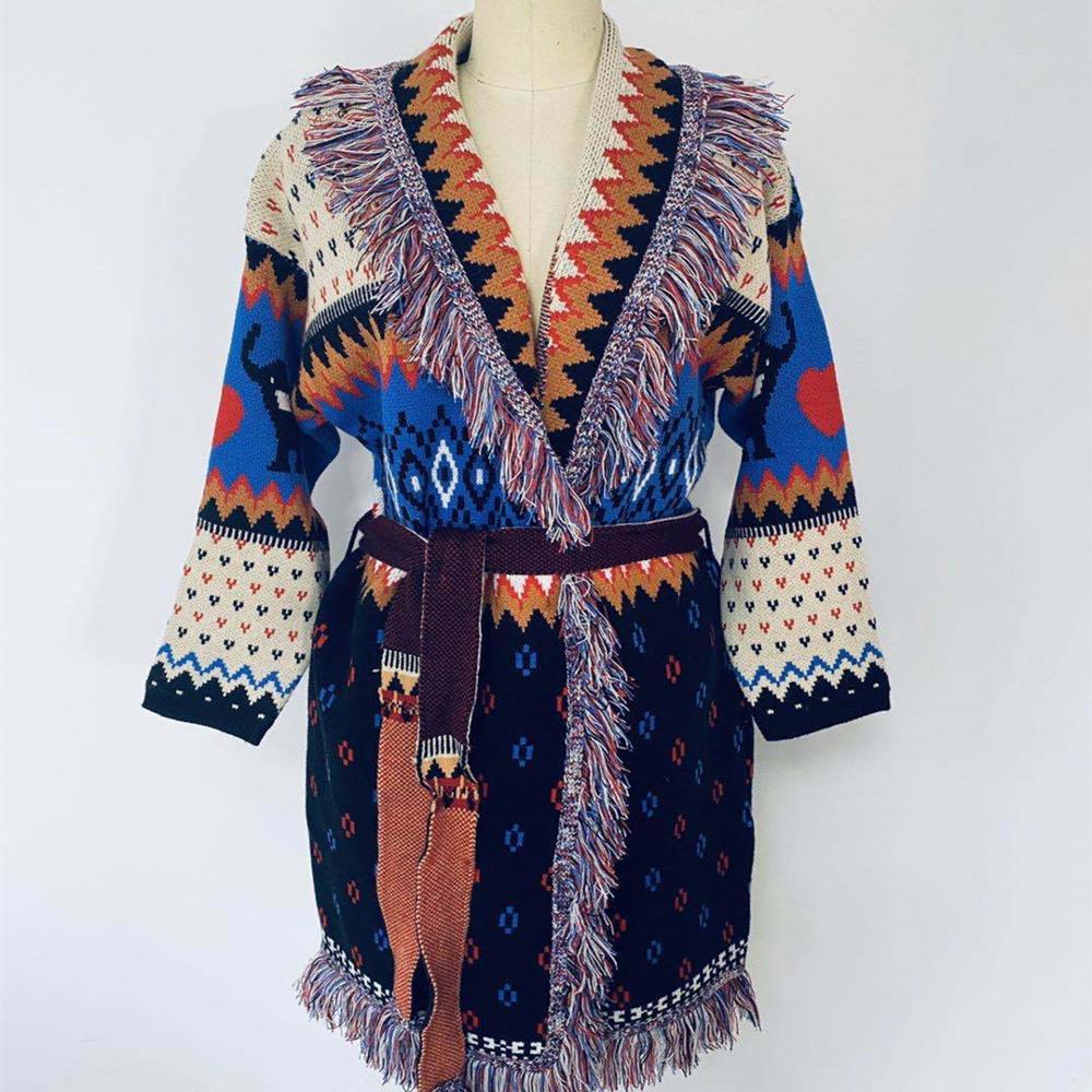 Women' Sweaters Fall winter women jacquard cashmere cardigans bohemian style catchphrases mesh belt c124 jacket, The pictures
Women' Sweaters Fall winter women jacquard cashmere cardigans bohemian style catchphrases mesh belt c124 jacket, The pictures