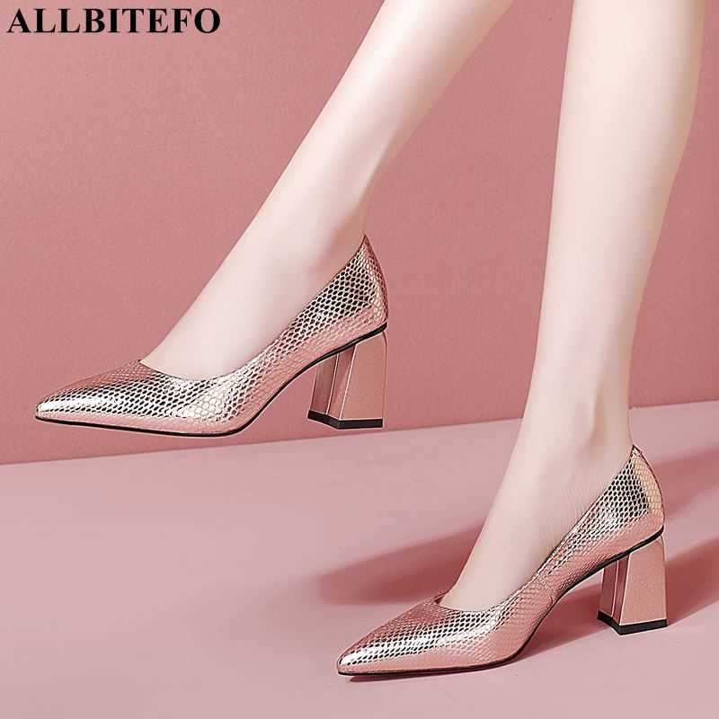 ALLBITEFO high quality genuine leather brand high heel shoes thick heels party women shoes autumn/spring women high heels shoes 210611, As picture
ALLBITEFO high quality genuine leather brand high heel shoes thick heels party women shoes autumn/spring women high heels shoes 210611, As picture