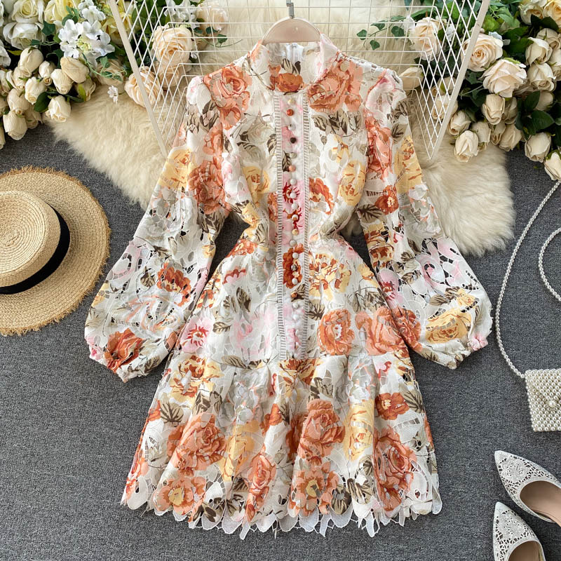 Lace Embroidery Print 2021 Dresses Women Luxury High Waist Spring Party Summer Elegant Dress Vintage Long Sleeve A-Lin, Same as picture
Lace Embroidery Print 2021 Dresses Women Luxury High Waist Spring Party Summer Elegant Dress Vintage Long Sleeve A-Lin, Same as picture