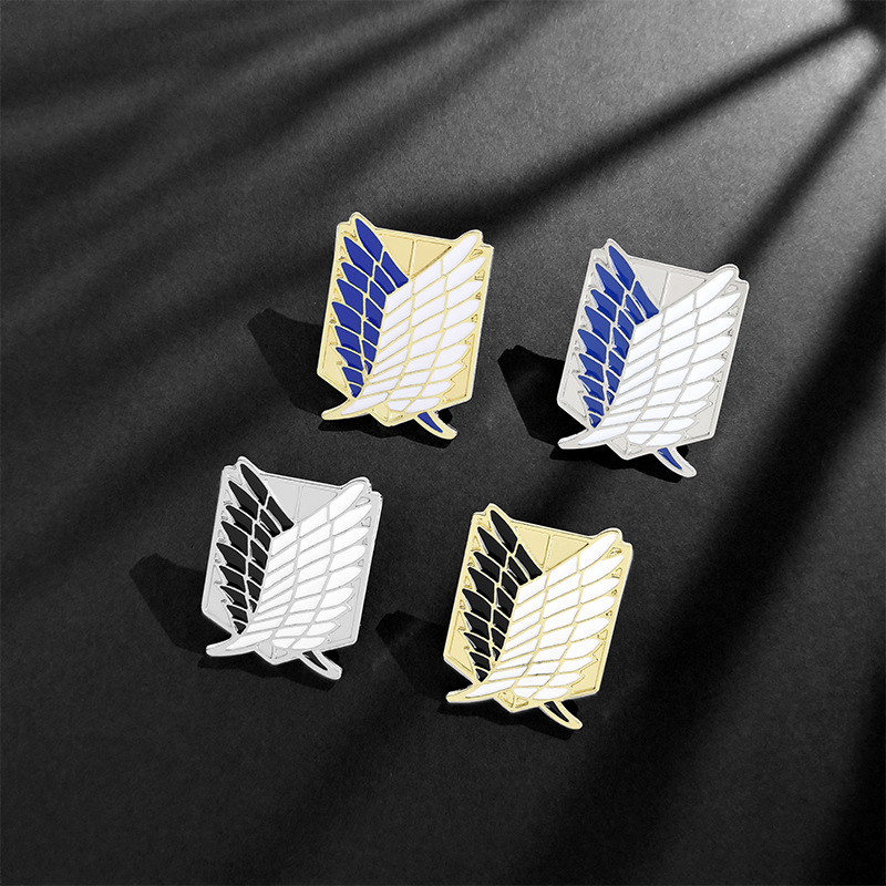 Japanese Anime Attack ON Titan Enamel Pin Eren Jaeger Mikasa Ackerman Jiyuu No Tsubasa Cartoon Brooch Lapel Badge Gift Wholesale, Mixed colors
Japanese Anime Attack ON Titan Enamel Pin Eren Jaeger Mikasa Ackerman Jiyuu No Tsubasa Cartoon Brooch Lapel Badge Gift Wholesale, Mixed colors