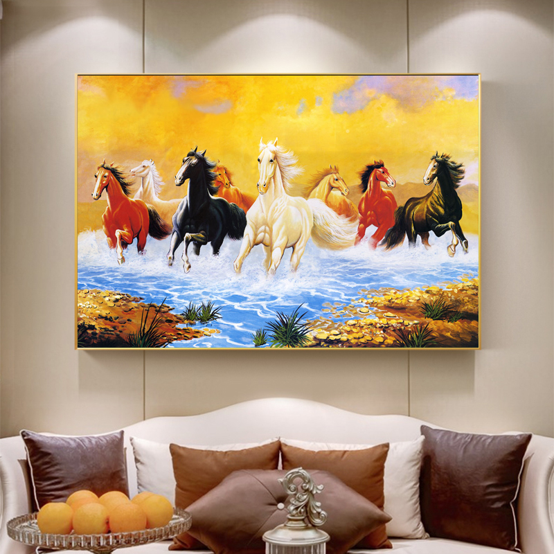 Running Horse Posters Canvas Pictures Wall Painting For Living Room Animal Modern Home Decor Oil Horses Painting