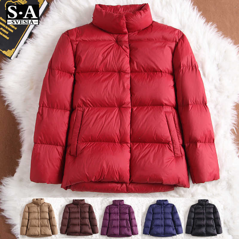 Winter Down Jacket Women Puffer Jacket Light Slim Warm Down Coats Female Casual Tops Winter Plus Size Parka for Women 210819