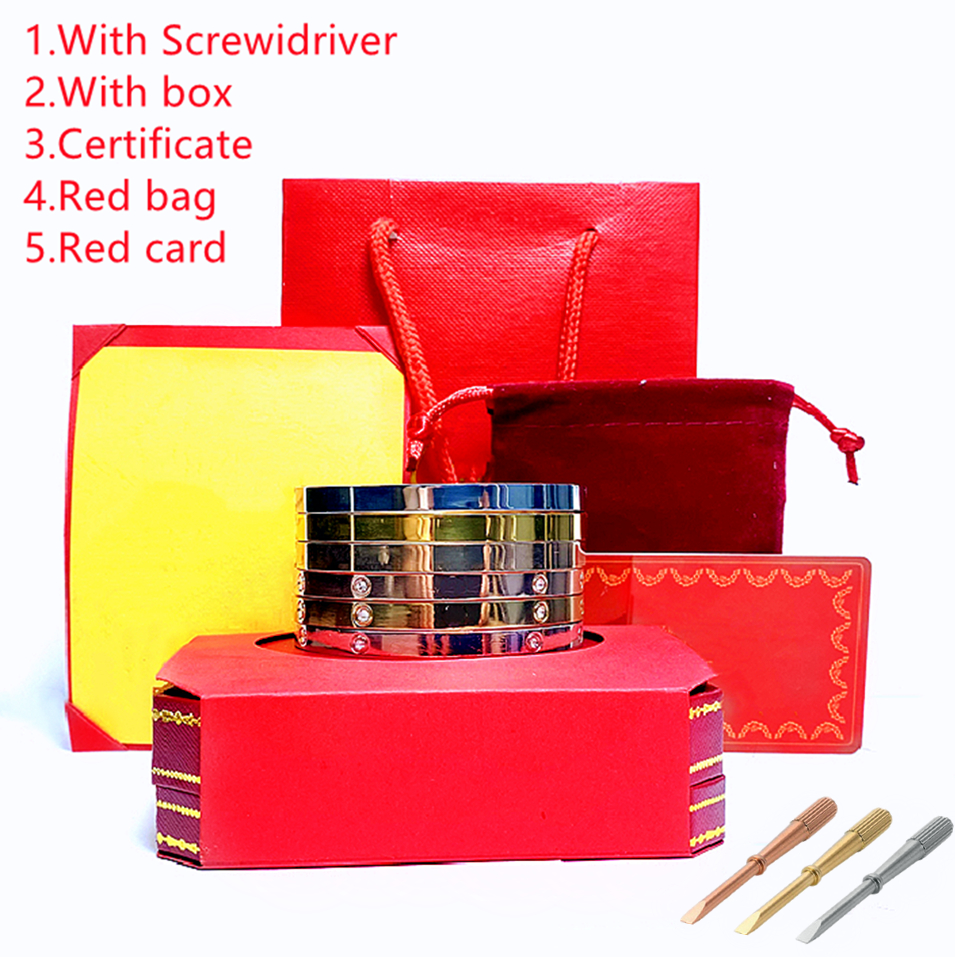 Love Bracelets Women Designer Jewelry Titanium Bangles Luxury Mens Bracelet Fashions Jewelry Stainless Steel Gold Bangle Couple Party Wedding Preferred Size:16-20
Love Bracelets Women Designer Jewelry Titanium Bangles Luxury Mens Bracelet Fashions Jewelry Stainless Steel Gold Bangle Couple Party Wedding Preferred Size:16-20