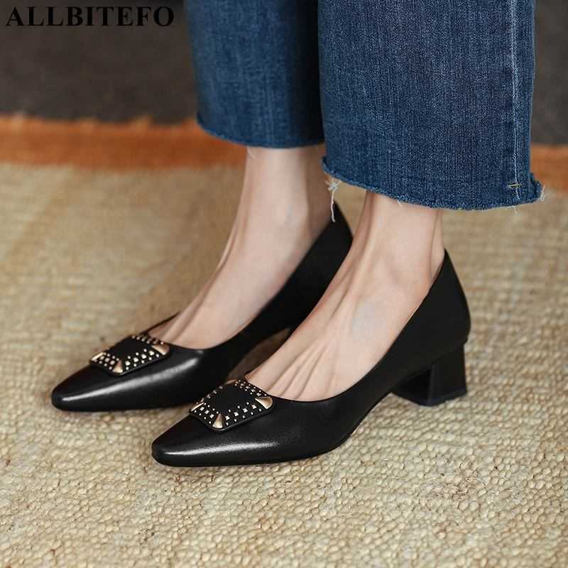 ALLBITEFO Thick heels genuine leather Metal ornaments party women shoes autumn/spring women heels shoes zapatos mujer tacon 210611, Nubuck leather
ALLBITEFO Thick heels genuine leather Metal ornaments party women shoes autumn/spring women heels shoes zapatos mujer tacon 210611, Nubuck leather