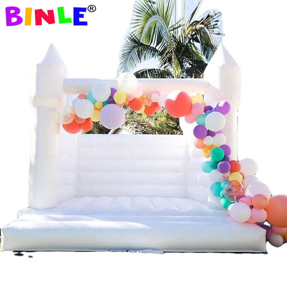 Inflatable White Bounce House wedding Bouncy Castle bouncing castles Newest tent for Outdoor Playing with adults and children