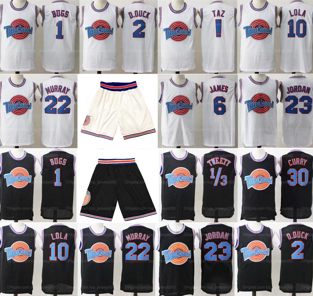 Space Jam Jersey Movie Tune Squad Basketball Shorts James Michael Curry Looney Daffy Duck Bill Murray Lola Bugs Bunny TAZ Tweety Stitched White Black Top Quality, Black shorts only
Space Jam Jersey Movie Tune Squad Basketball Shorts James Michael Curry Looney Daffy Duck Bill Murray Lola Bugs Bunny TAZ Tweety Stitched White Black Top Quality, Black shorts only