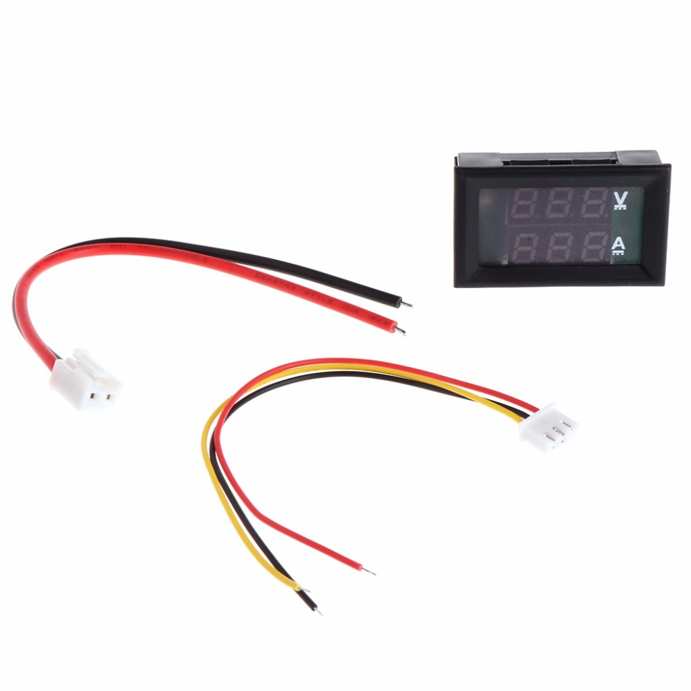 Dc 0-100V 10A Dual Led Digital Voltimeter Voltage Amp Power Auto Monitor Tester Tool