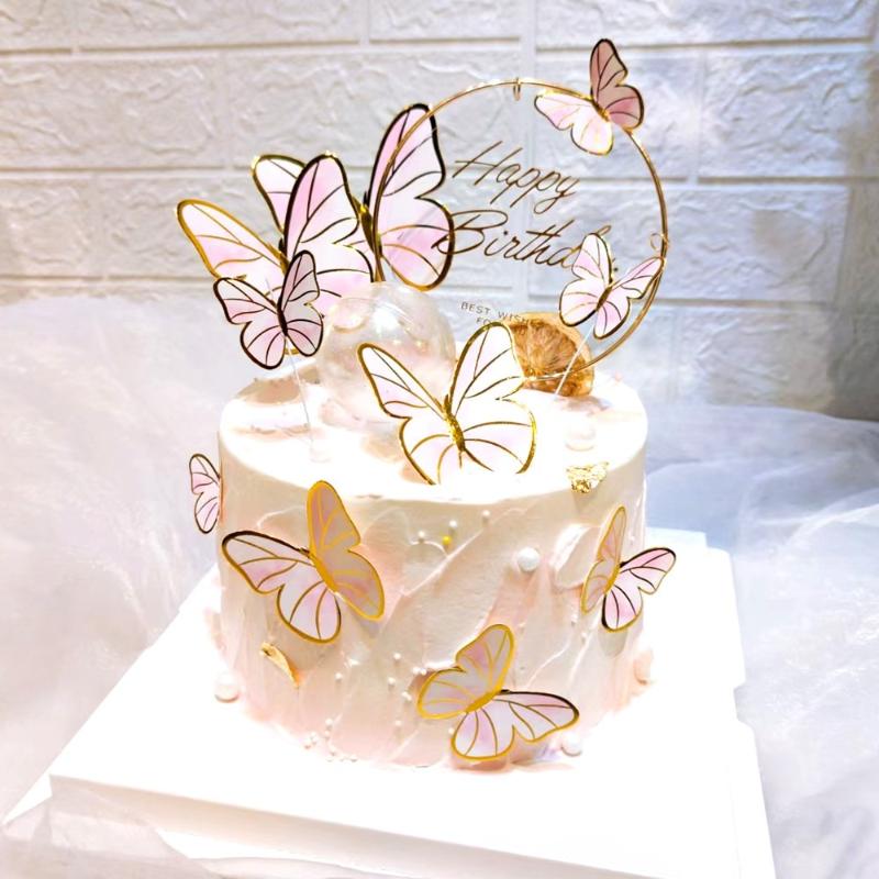 Other Festive & Party Supplies Purple Pink Butterfly Cake Topper Brithday Decor Stereoscopic Iron Wire Bronzing Gold Rim Toppers Girl Baby S
Other Festive & Party Supplies Purple Pink Butterfly Cake Topper Brithday Decor Stereoscopic Iron Wire Bronzing Gold Rim Toppers Girl Baby S