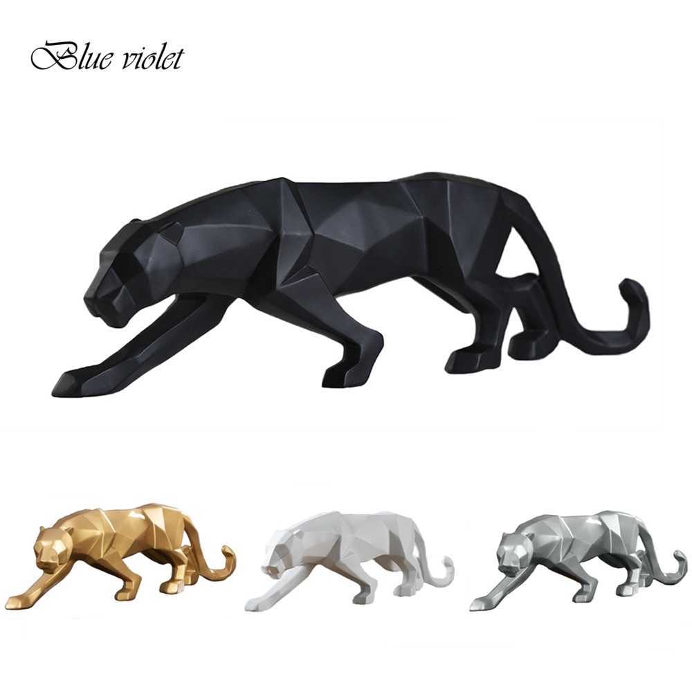 4 Color Modern Abstract Black/white Geometric Leopard Statue Desktop Resin Panther Crafts Sculpture Home Decor Animal Figurine Q0525
4 Color Modern Abstract Black/white Geometric Leopard Statue Desktop Resin Panther Crafts Sculpture Home Decor Animal Figurine Q0525