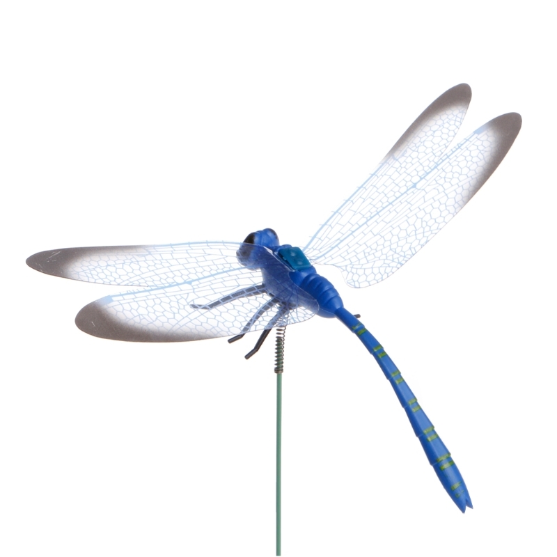 Colorful Fairy Dragonfly On Stok Ornament Home Garden Vaas Gazon Art Craft Decor