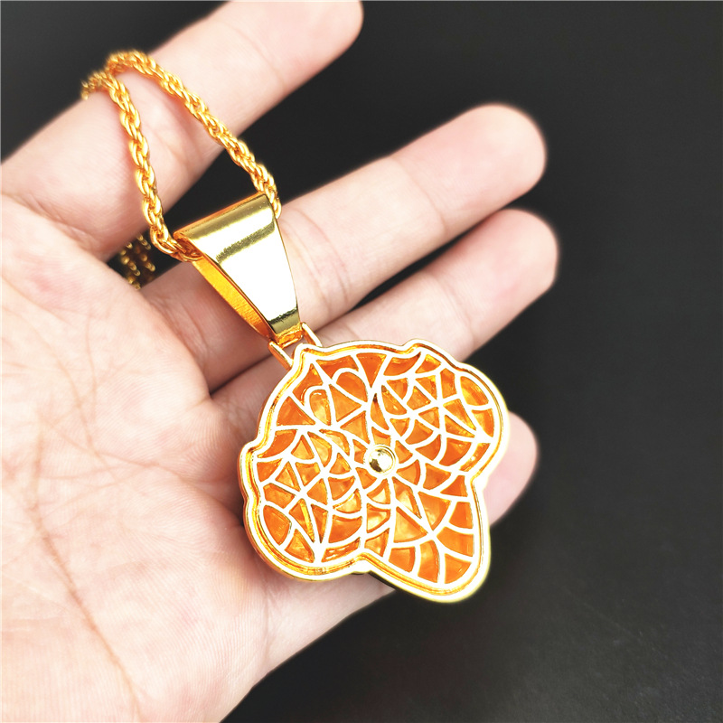 Clown iced out chains pendant for Men hip hop bling chains jewelry men's diamond tennis bracelet with 2 colors