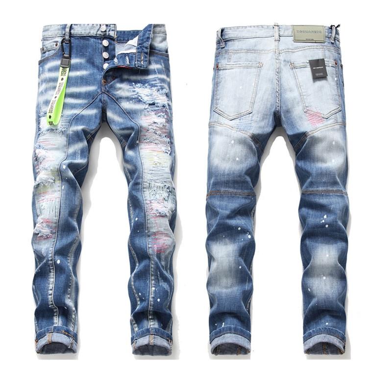 Mens Jeans Badge Rips Stretch Black Fashion Slim Fit Washed Denim Pants Panelled Hip hop Trousers Casual Mature Trendy Spring Pant, Blue
Mens Jeans Badge Rips Stretch Black Fashion Slim Fit Washed Denim Pants Panelled Hip hop Trousers Casual Mature Trendy Spring Pant, Blue