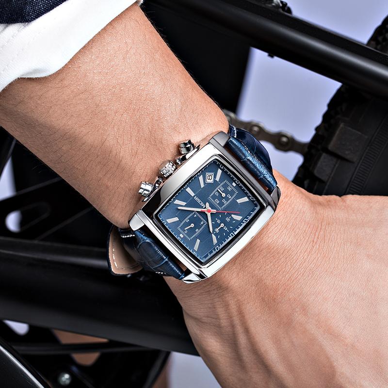 Wristwatches MEGIR Original Brand Blue Watch Men Top Rectangle Quartz Military Watches Waterproof Luminous Leather Wristwatch Clock, Silverwhite
Wristwatches MEGIR Original Brand Blue Watch Men Top Rectangle Quartz Military Watches Waterproof Luminous Leather Wristwatch Clock, Silverwhite