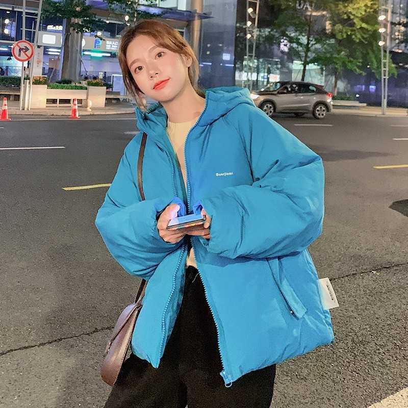 Guilantu Winter Down Jacket Women Hooded Coat Female Thick Cotton Padded Ladies Overcoat Plus Size Casual Loose Parka Mujer 211011